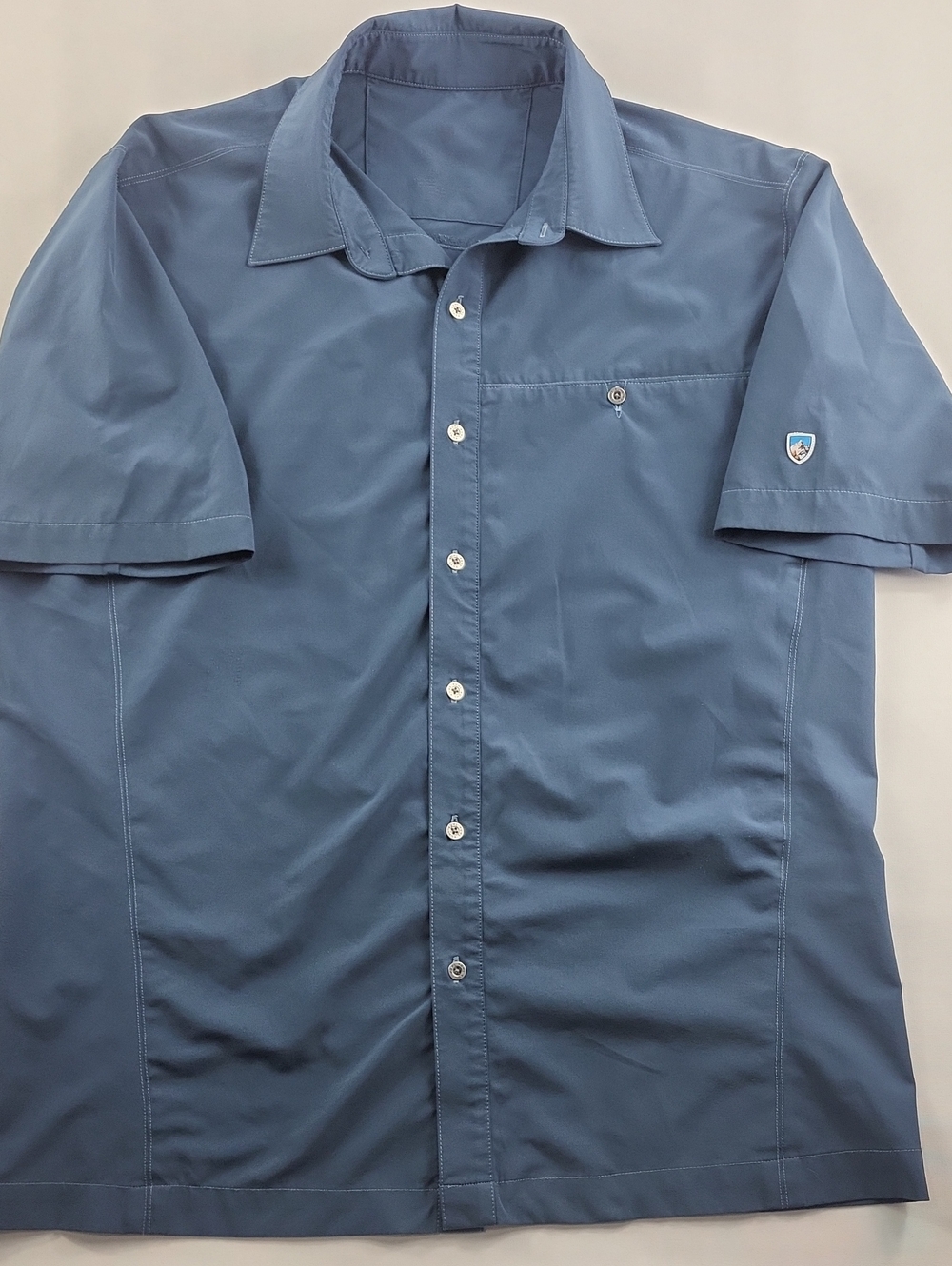 Kuhl Men's Renegade Short Sleeve Button Down Shirt - Slate Blue